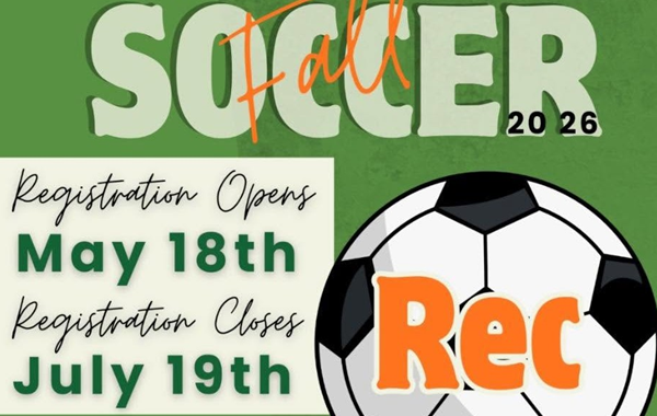 Fall Rec Registration is OPEN!